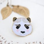 Broche Chat émaillée Noire - Bijou Vintage Ou Occasion - Superbe Détail