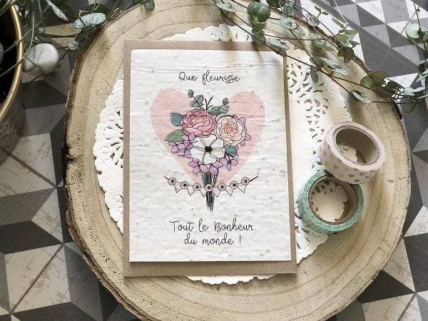 Carte Postale à planter  Félicitations
