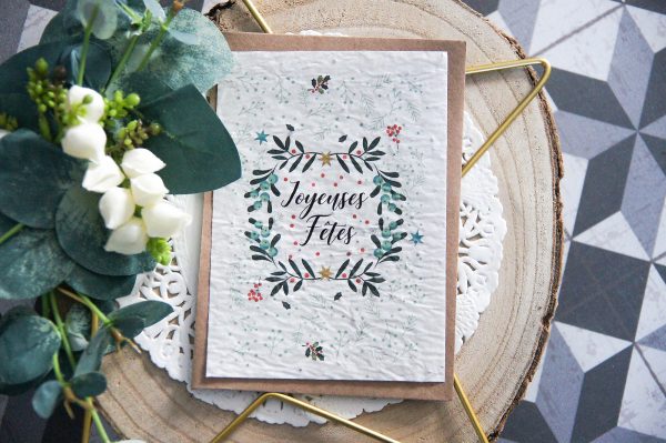 Carte Postale à planter : Joyeuses Fêtes