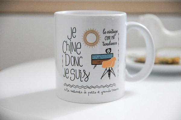 Mug je chine donc je suis