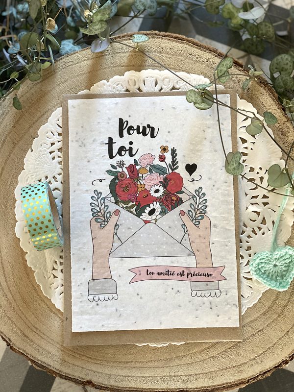 Carte à planter : Ton amitié est précieuse