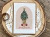 Carte à planter : Joyeux Noël,  cornet de sapin