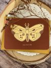 Carte Papillon, terracotta, or