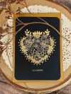 Carte Ex-Voto ( noir, doré )
