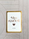 Carte Mon Amour,  Ivoire, cuivré