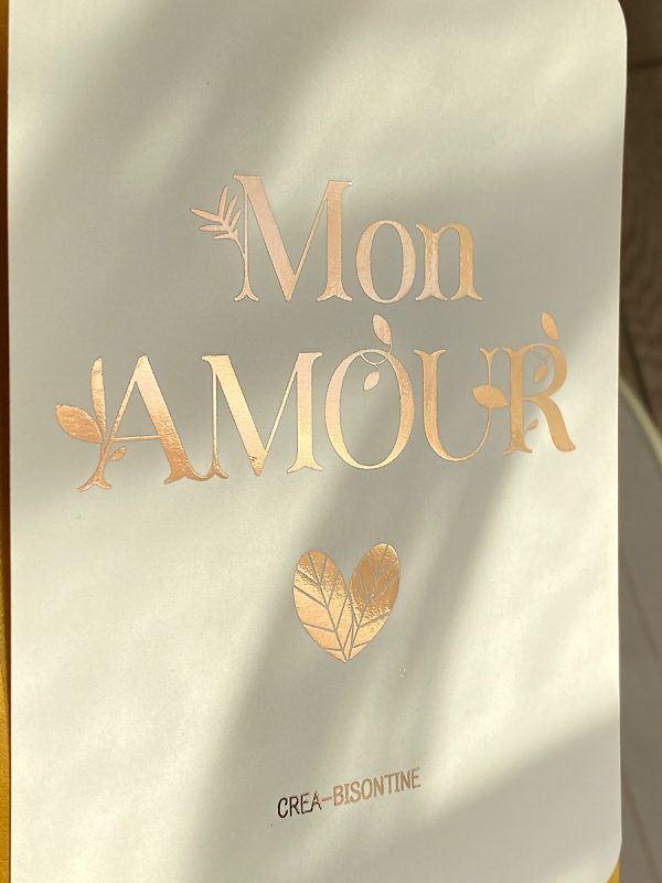 Carte Mon Amour,  Ivoire, cuivré – Image 2