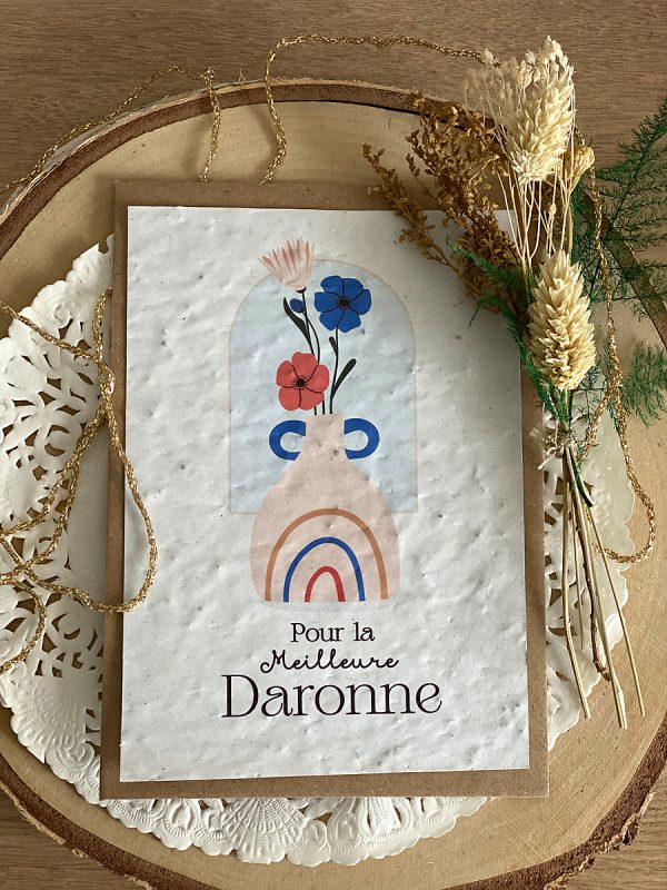 Carte à planter :  Pour la meilleure Daronne