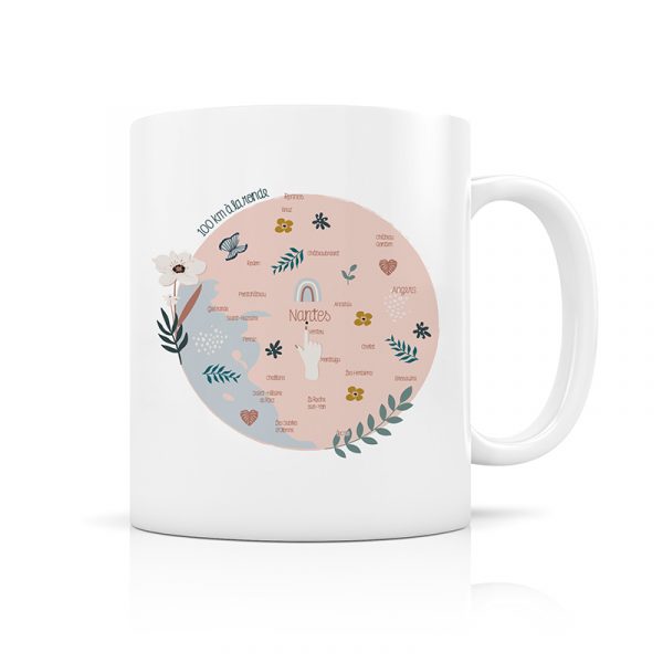 Mug J'habite ici : 100 km à la ronde – Image 3