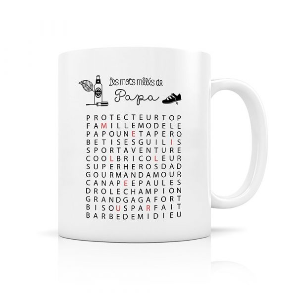 Mug Mots mêlés Papa
