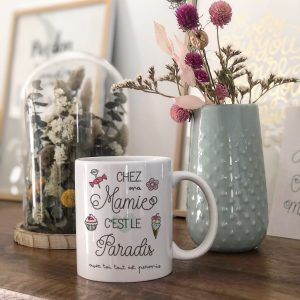 Mug Chez ma mamie, c'est le paradis