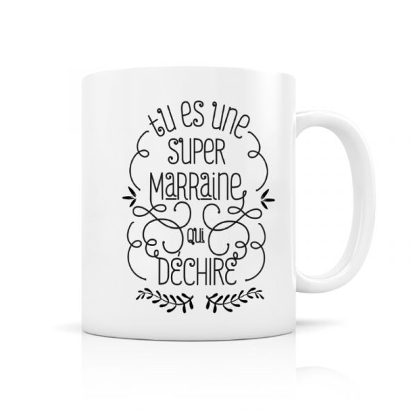 Mug Tu es une super marraine