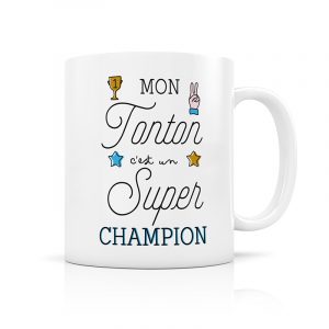 Mug Mon tonton, c'est un super champion