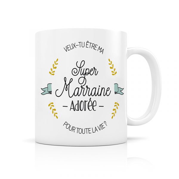 Mug Veux-tu être ma marraine ?