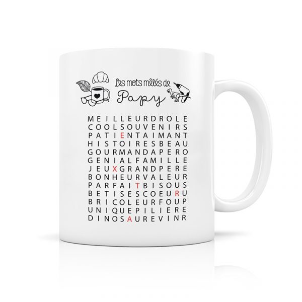 Mug Mots Mots mêlés Papy