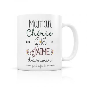 Mug Maman chérie que j'aime d'amour