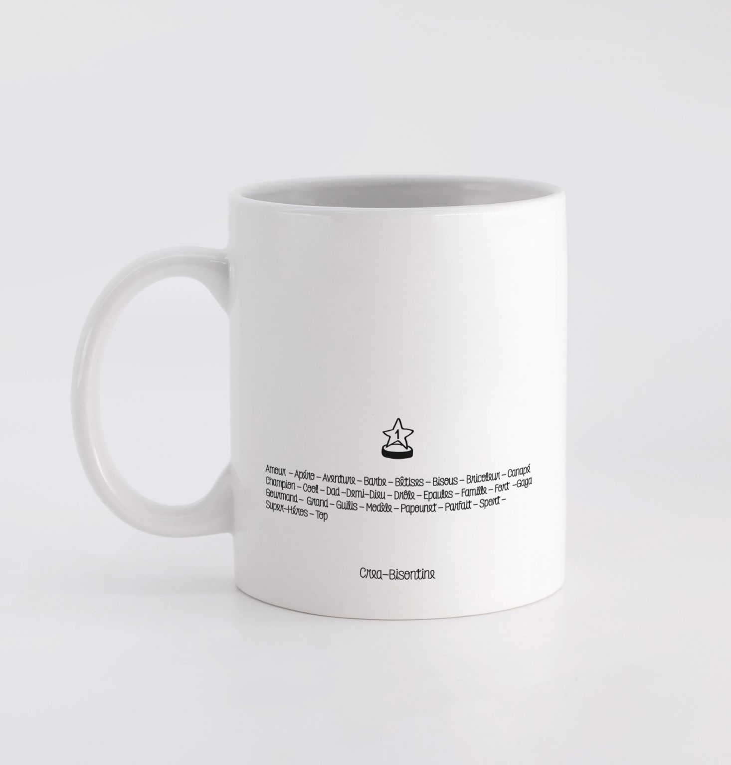 Ma Personne Préférée - Mug Personnalisé Papa Maman Avec Mots Mêlés main image 1