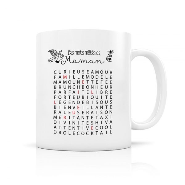 Mug Mots  mêlés Maman