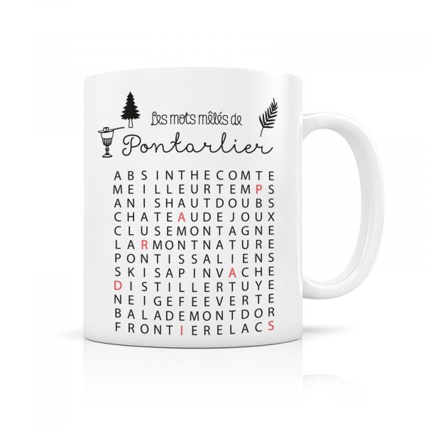 Mug Mots Mêlés de Pontarlier