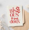 Carte à planter : Bisous tout doux