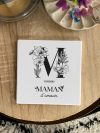 Sous-Verre carré M comme Maman