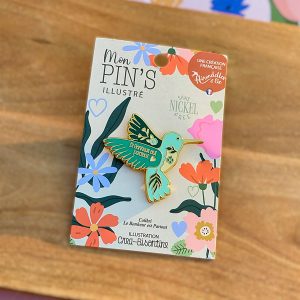 Pin's colibri Le bonheur est partout