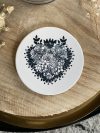 Sous-Verre Ex-voto fleuri rond