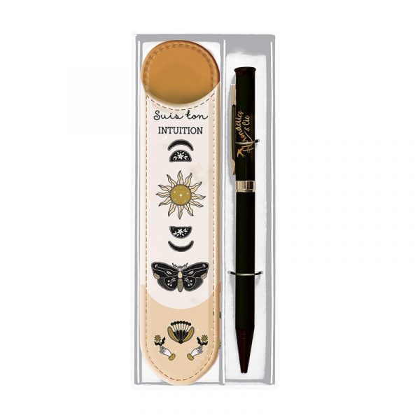 Set stylo bille et étui - Suis ton intuition – Image 4