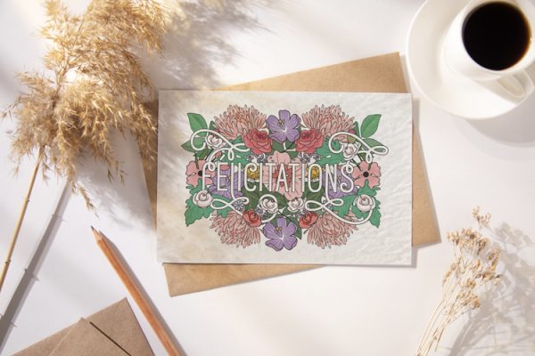 Carte à planter : Félicitations (flowers )