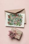 carte à planter joyeux noël avec des fleurs