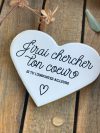 Cœur mural en céramique J'irai chercher ton coeur