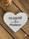 Cœur mural en céramique Maison du bonheur