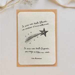 Carte A6  L'étoile filante