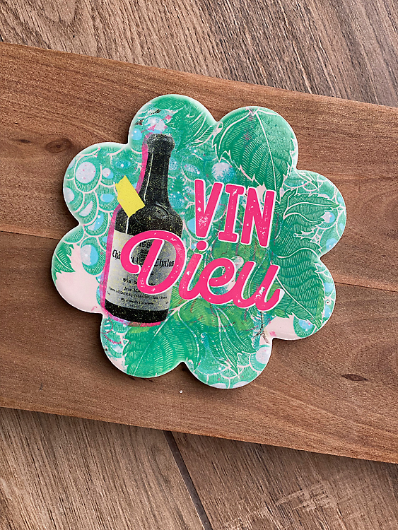 Sous-Verre Vin Dieu