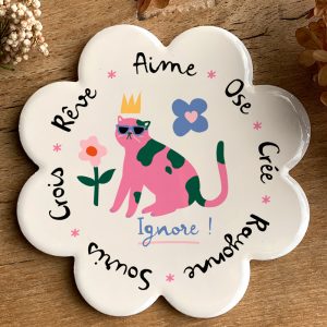 Sous-Verre Chat Mantra