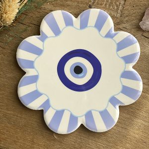 Sous-verre en céramique œil porte-bonheur  Nazar