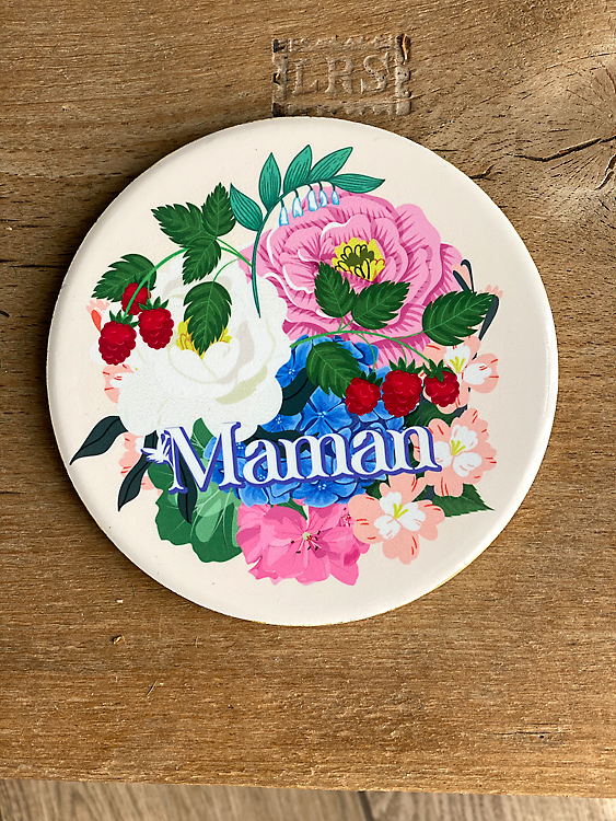Sous-verre Bouquet de bonheur Maman