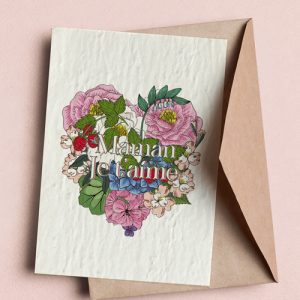 Carte à planter Maman je t'aime