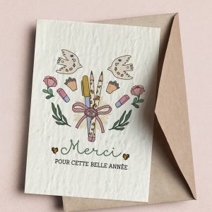 Carte à planter Merci Crayons
