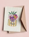 Carte à planter Pensées