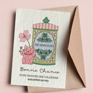 Carte à planter Départ collègue