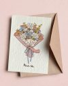 Carte à planter Un bouquet pour toi